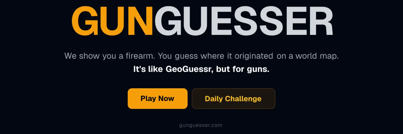 i vibecoded my dream game geoguesser for guns and its making money