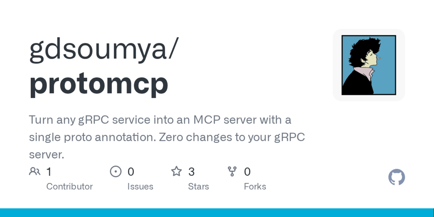 grpc service to mcp server with a single proto annotation autogen for slackers