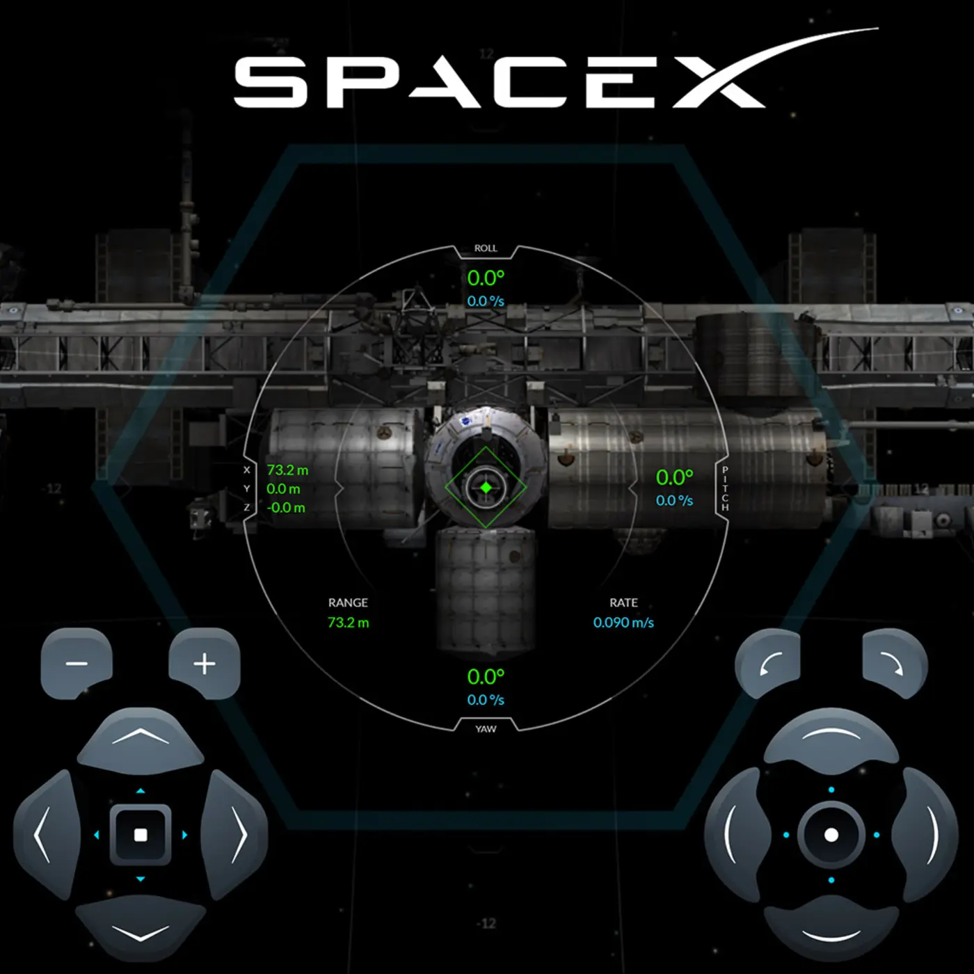 spacex iss docking sim