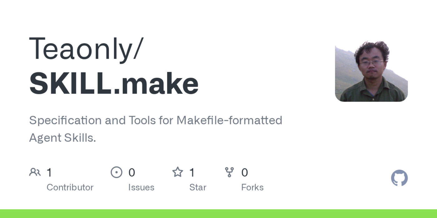 skillmake makefile styled skill file
