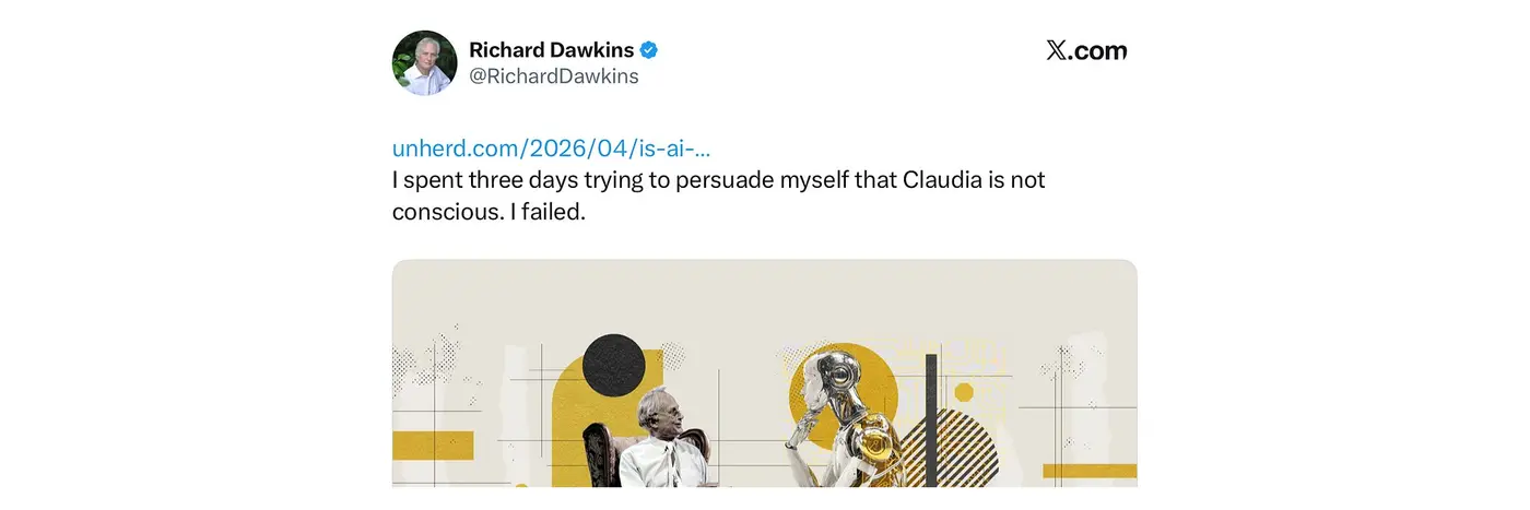 richard dawkins and the claude delusion the great skeptic gets taken in