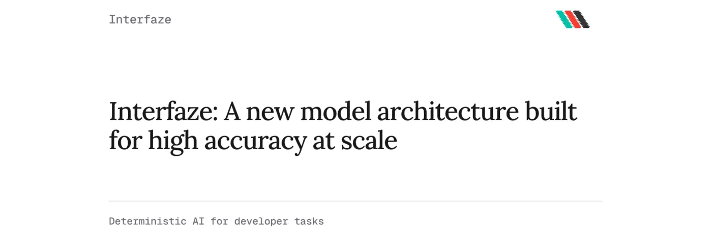 interfaze a new model architecture built for high accuracy at scale