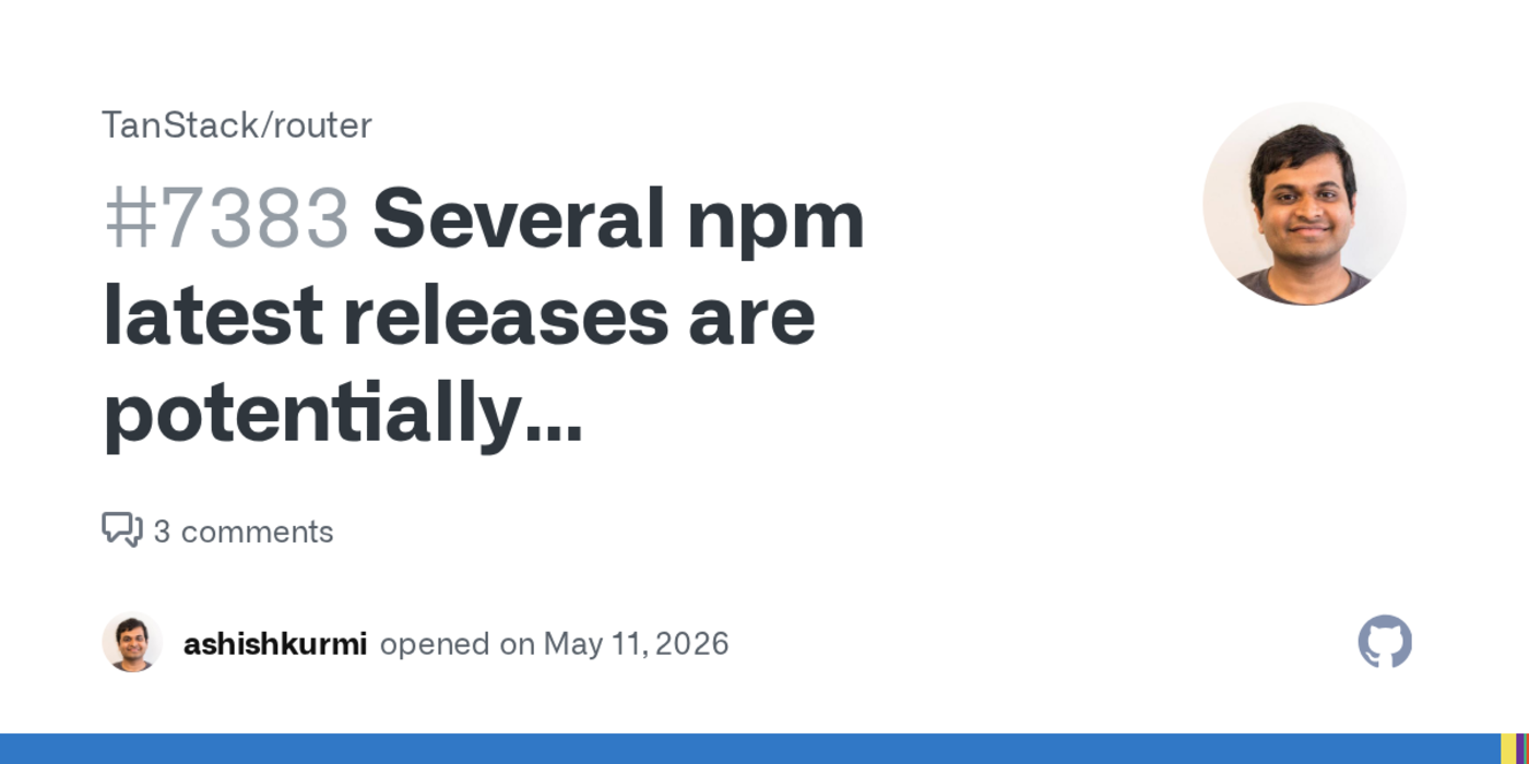 tanstack npm packages compromised