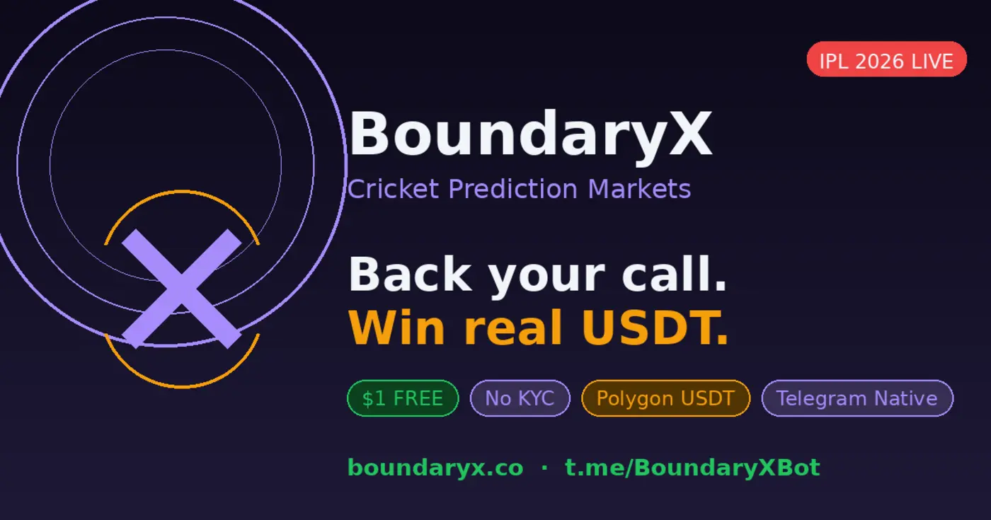 boundaryx onchain cricket prediction market on polygon