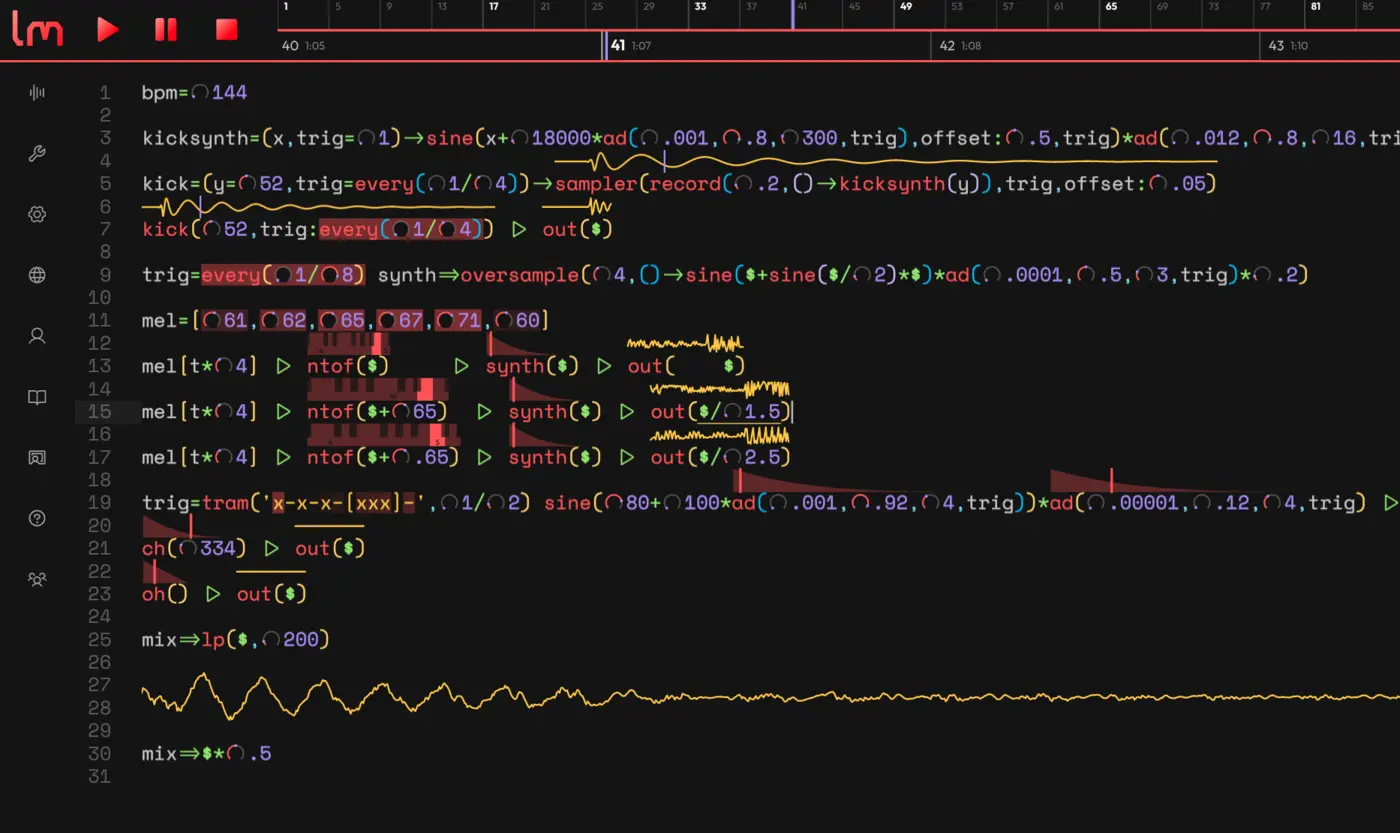 loopmaster livecoding music ide