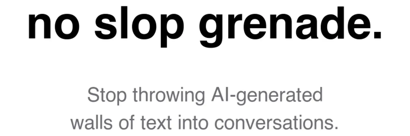 no slop grenade