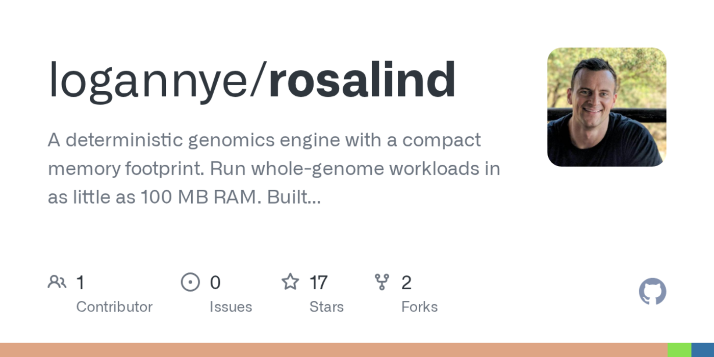 rosalind a genomics toolkit in rust running wholegenome pipelines on laptops