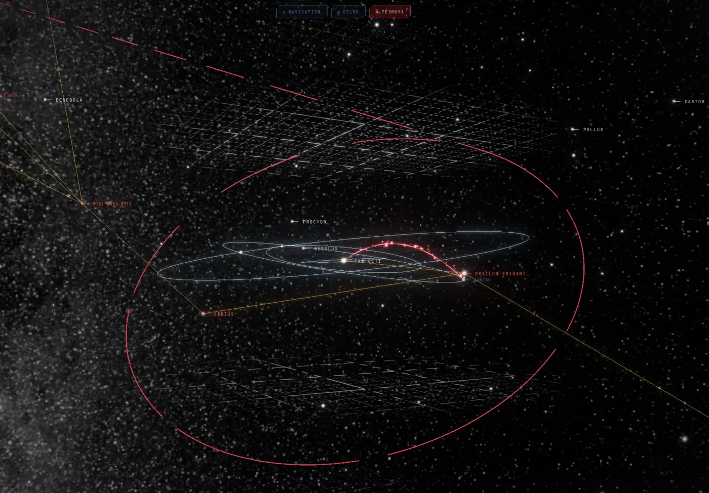 project hail mary stellar navigation chart