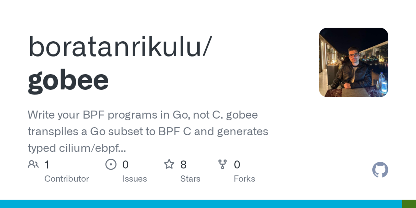 show hn write your bpf programs in go not c