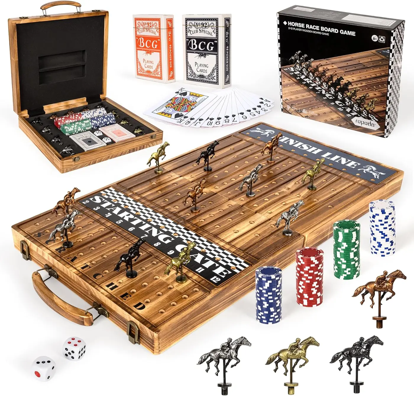 my new obsession a horseracing board game of pure luck