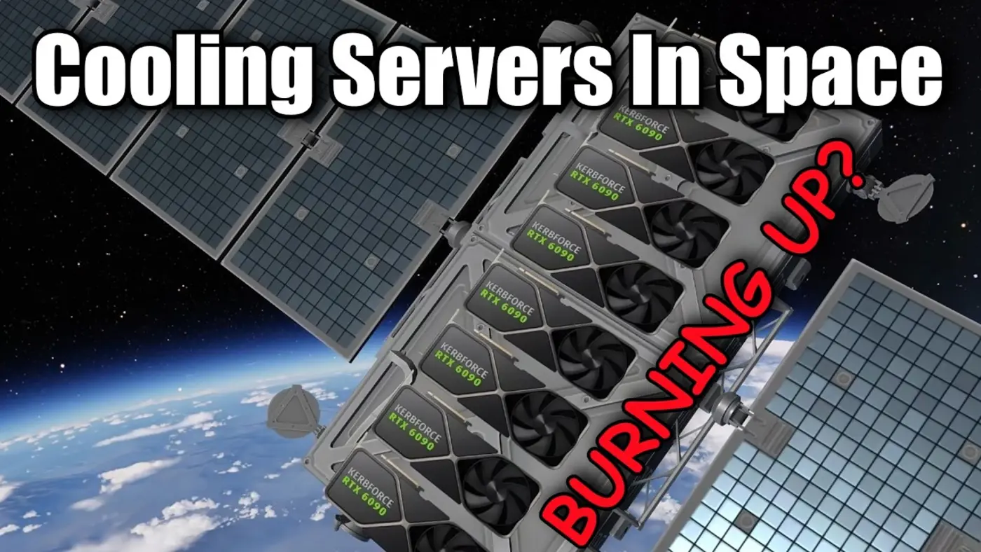 is it impossible to cool a datacenter in space scott manley video