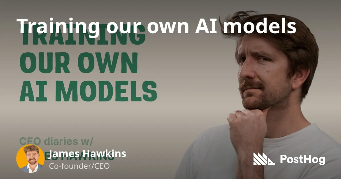 posthog will train ai models with your data optin by default