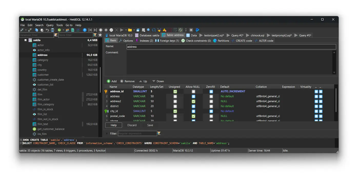 heidisql lightweight mariadb mysql sql server postgresql and sqlite manager