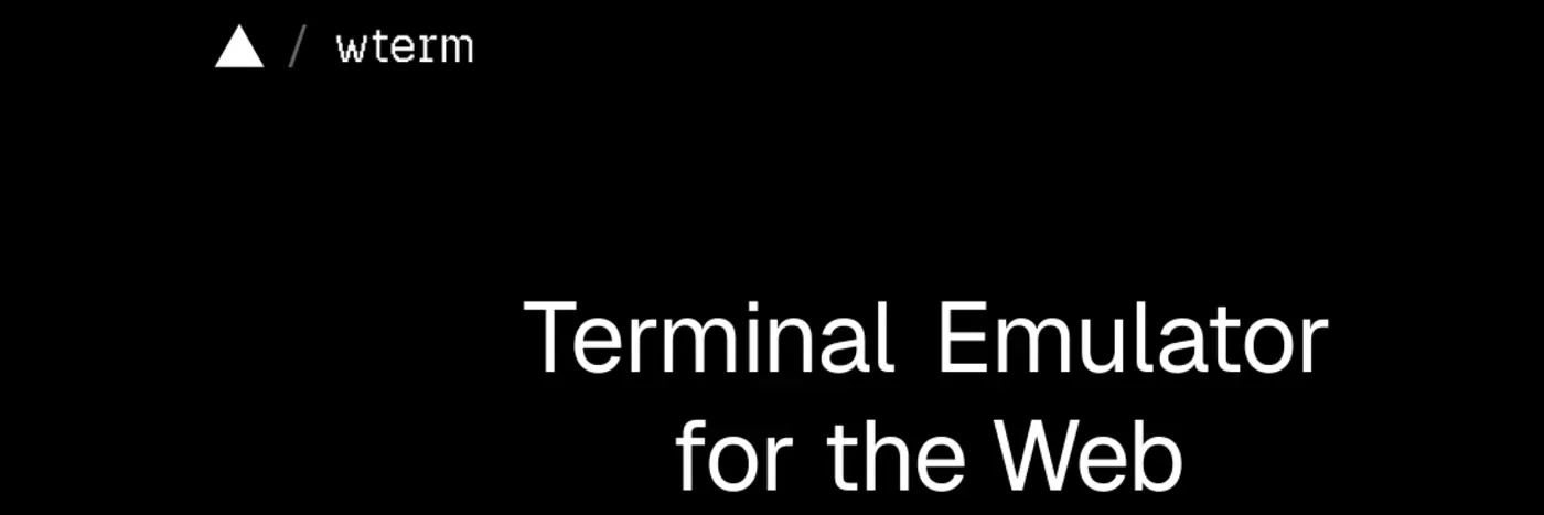 wterm terminal emulator for the web