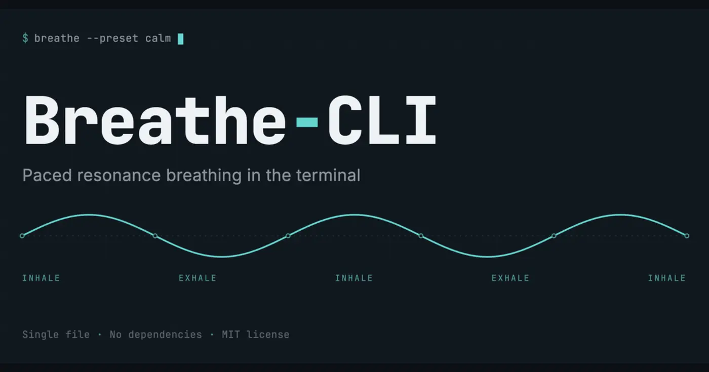 show hn breathe cli paced resonance breathing in the macos terminal