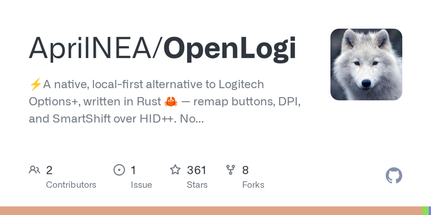 openlogi rust alternative to logi options