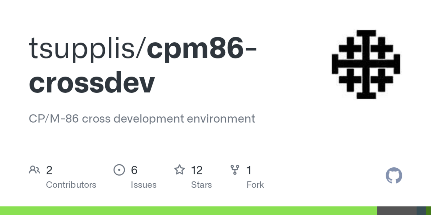 cpm86 amp msdos cross development environment