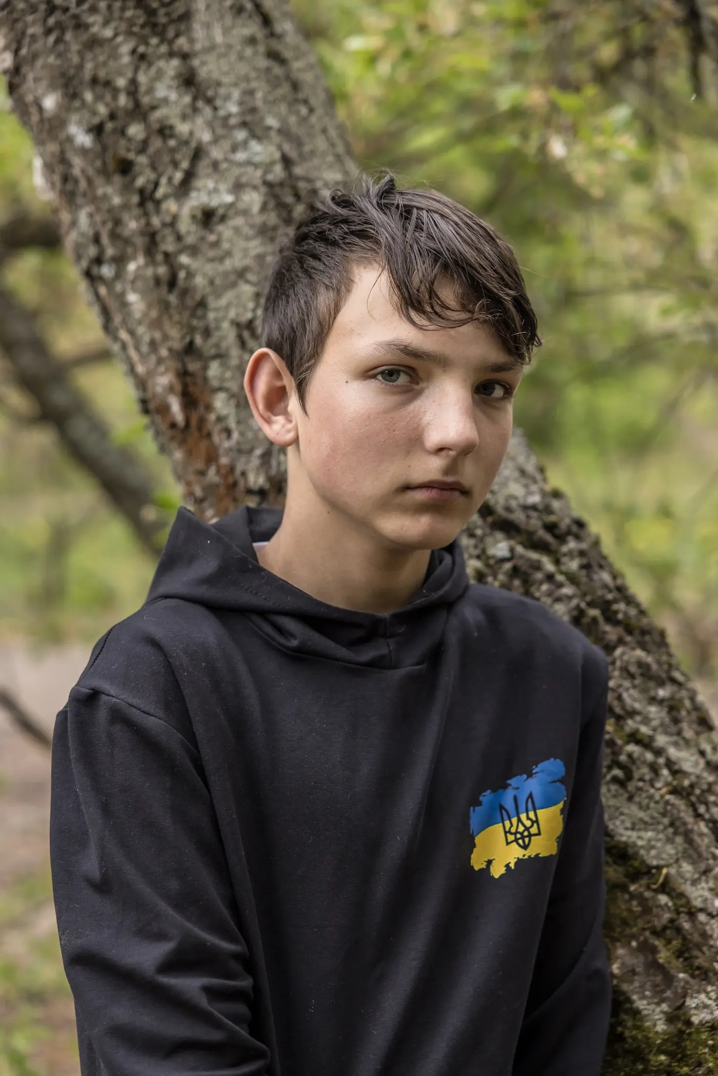 in northern ukraine it was boy vs russian drone the boy won