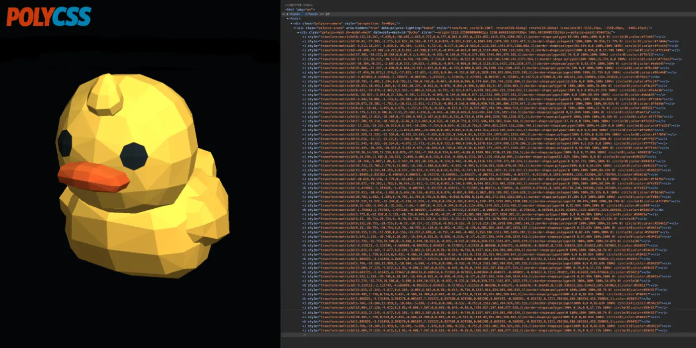 show hn a css 3d engine no webgl