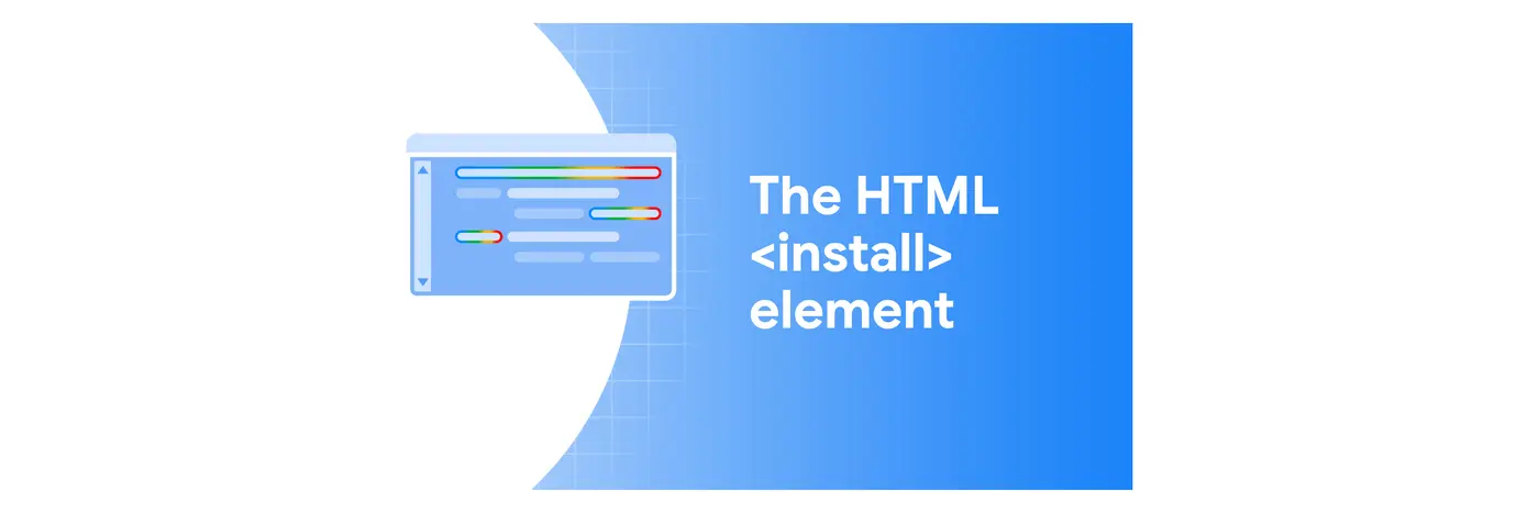 install web apps with the new html install element