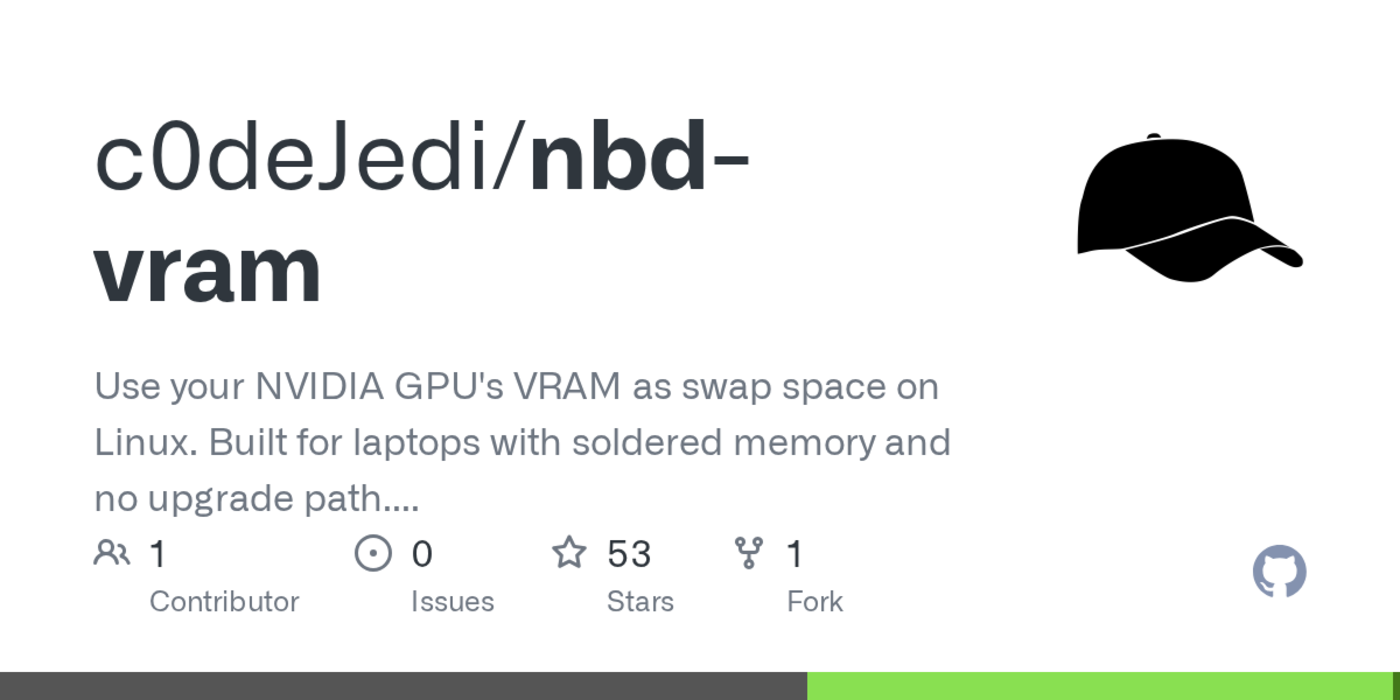 use your nvidia gpux27s vram as swap space on linux