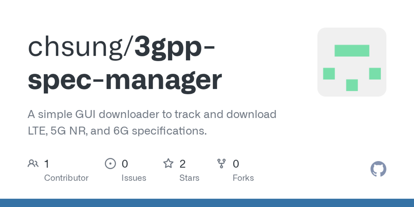 show hn 3gpp spec manager a gui app to track and download 3gpp specifications