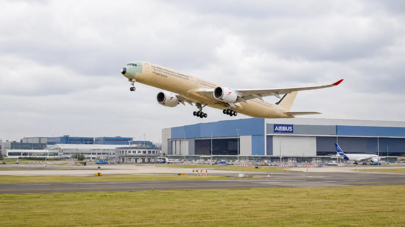 project sunrise nears reality as qantasx27 airbus a3501000ulr makes maiden flight