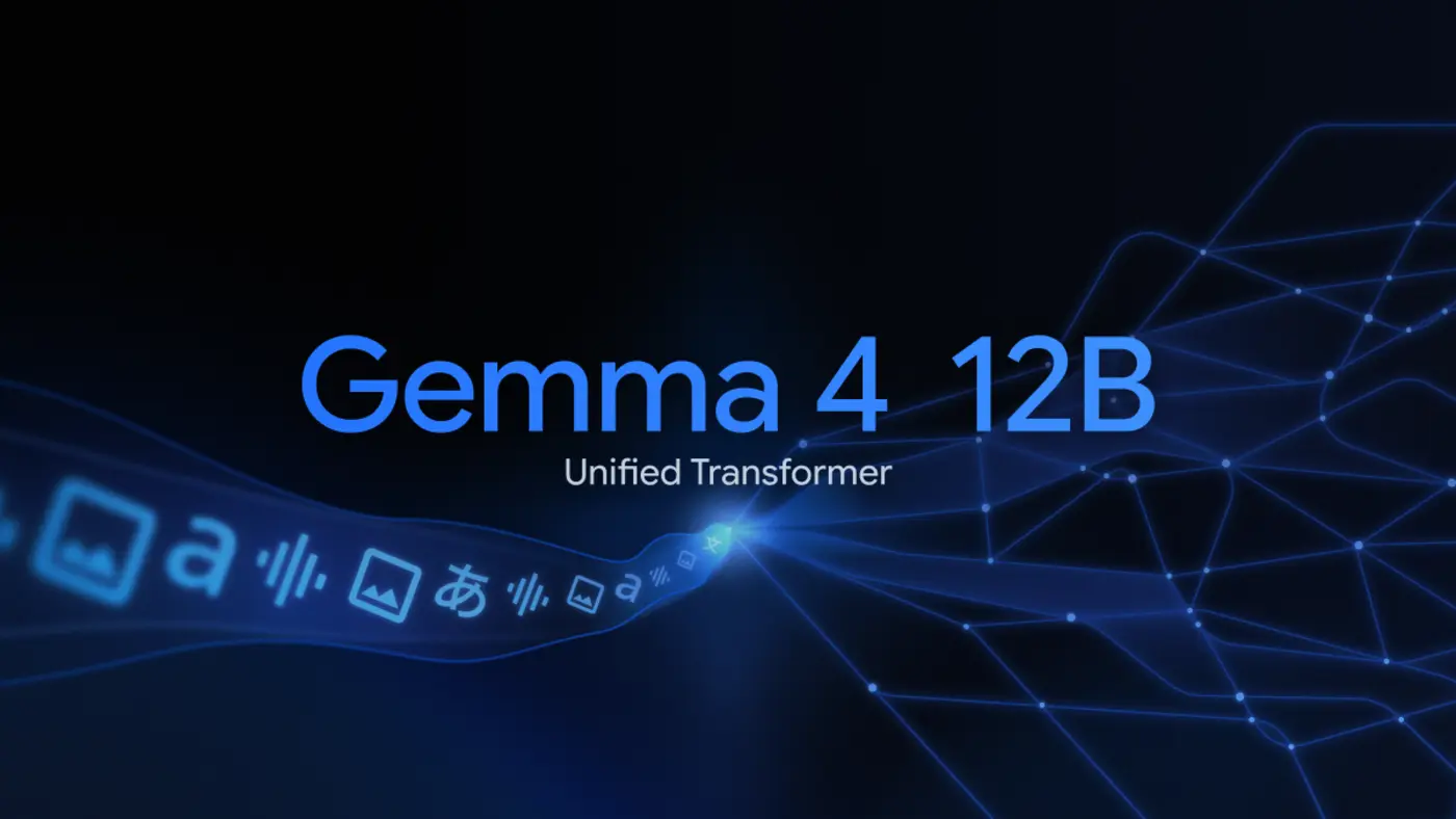gemma 4 12b a unified encoderfree multimodal model