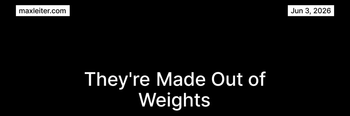 quottheyx27re made out of weightsquot