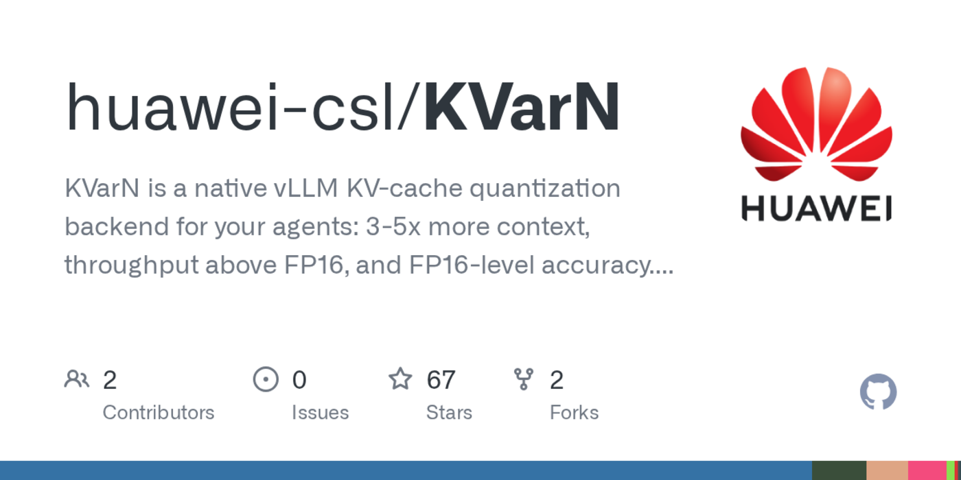 kvarn native vllm kvcache quantization back end by huawei
