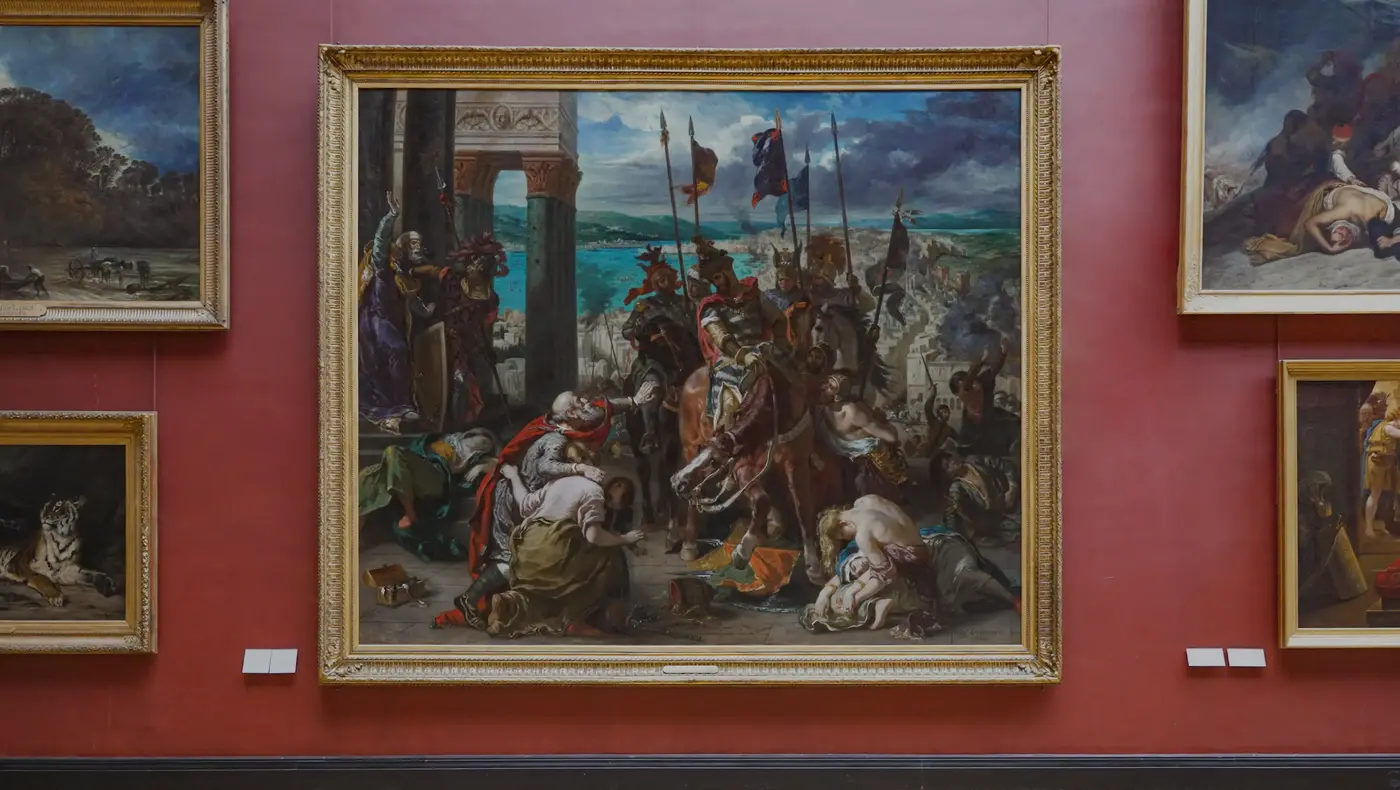 delacroixx27s entry of the crusaders into constantinople restored