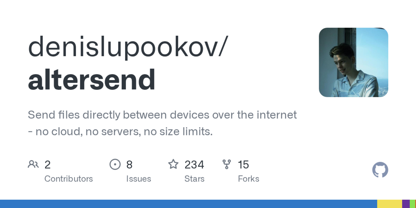 show hn altersend file sharing without cloud