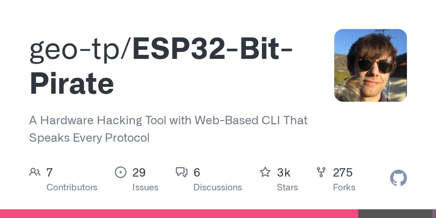 esp32 bit pirate a hardware hacking tool with webcli that speaks every protocol