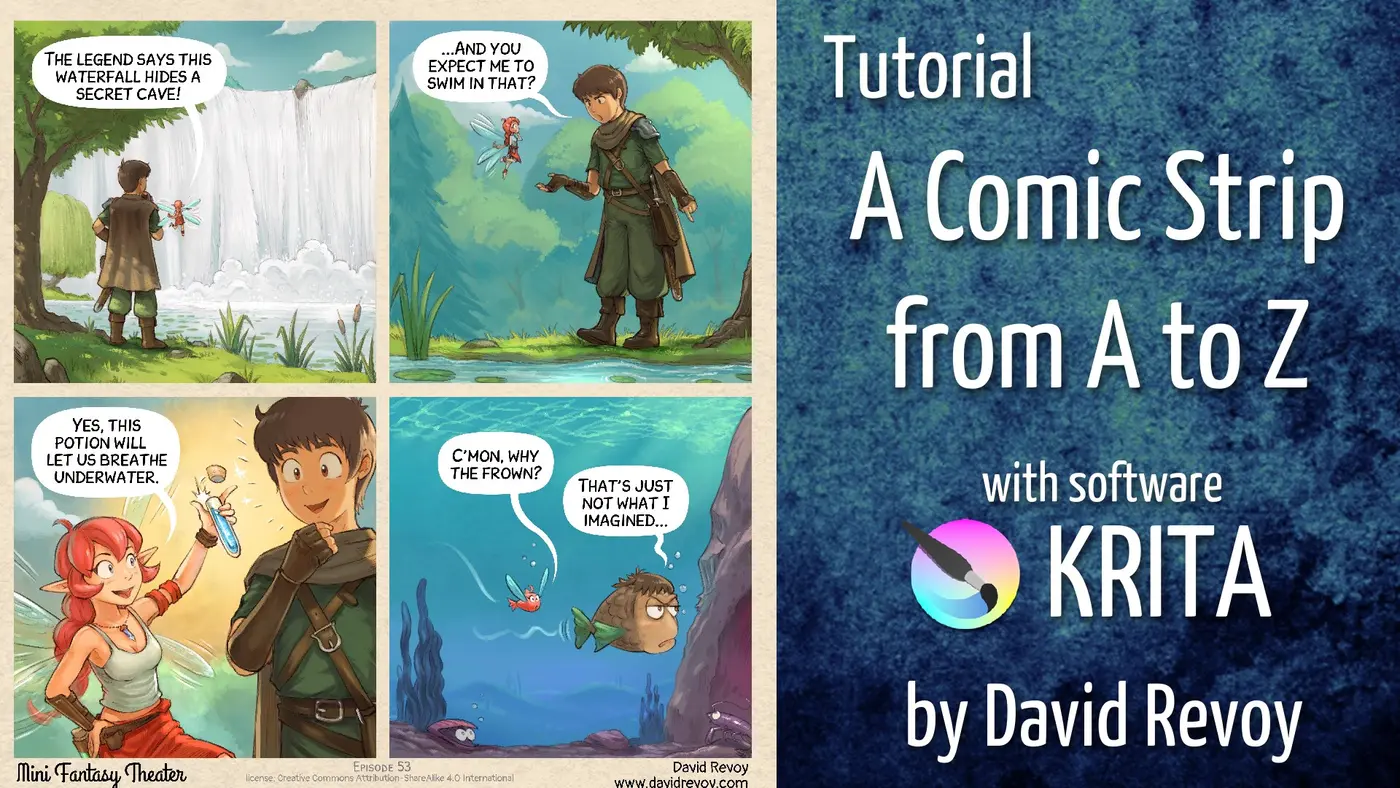 tutorial a comic strip from a to z with krita
