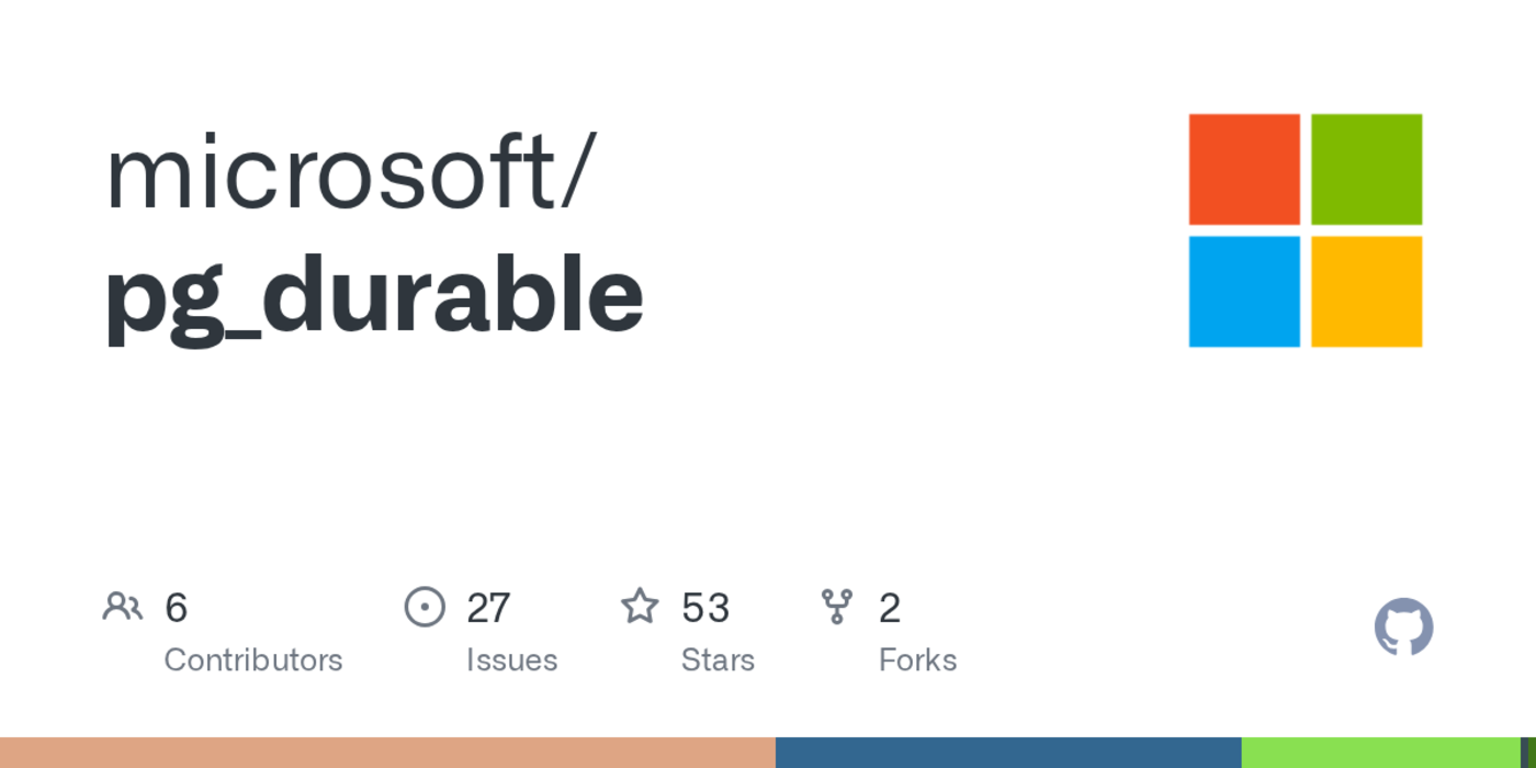 pgdurable microsoft open sources indatabase durable execution
