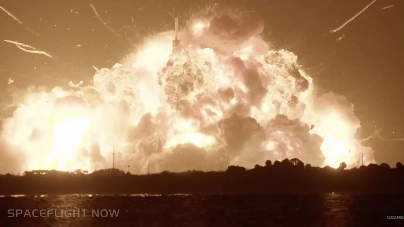 safety officials have a good idea of what a big rocket explosion can do