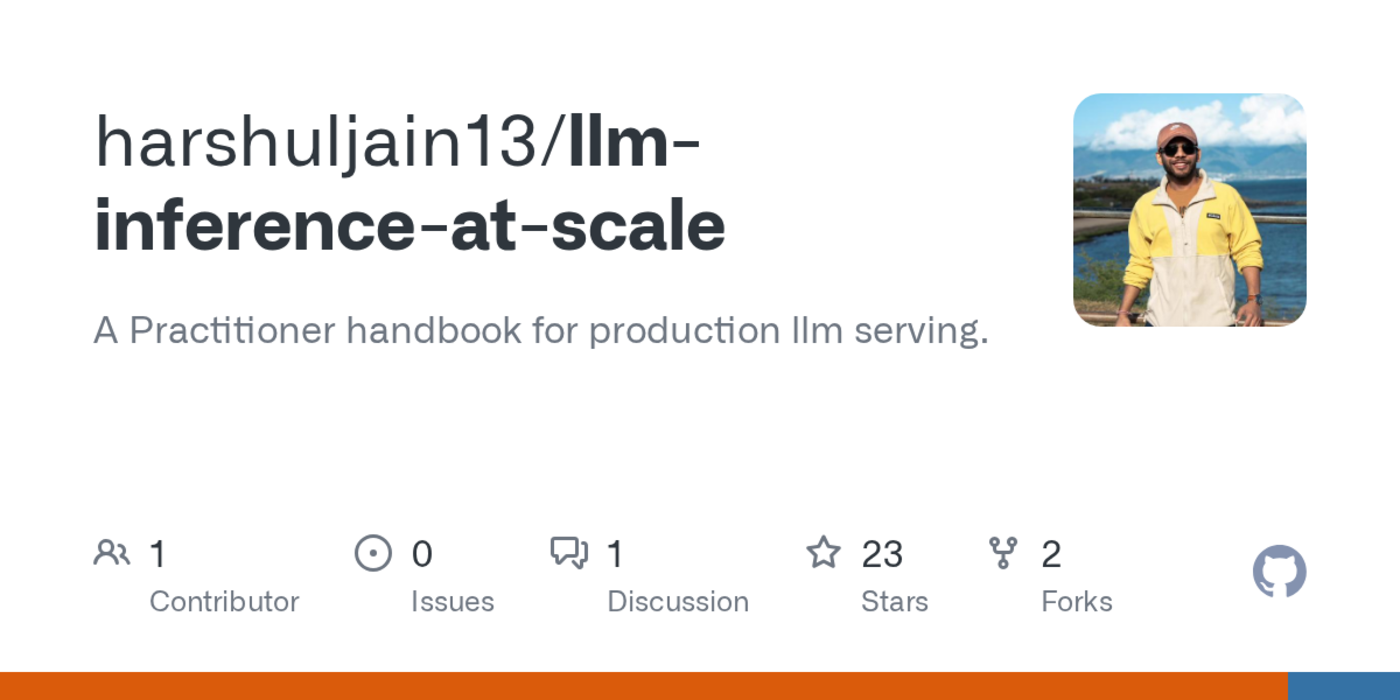 free llm inference handbook 100 engineers cloned it in week 1