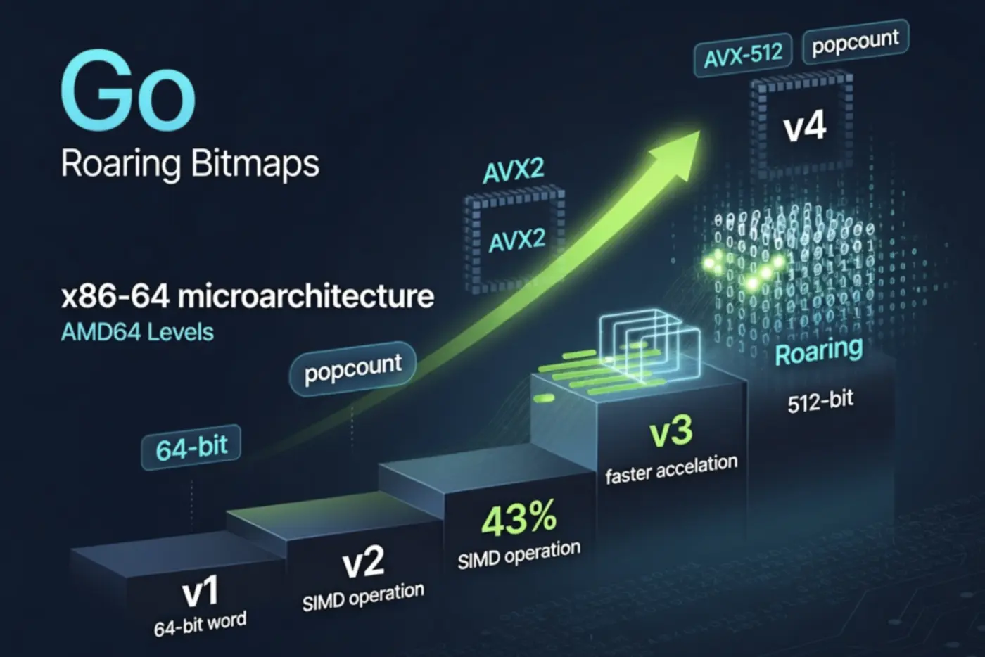 how much do amd64 microarchitecture levels help in go