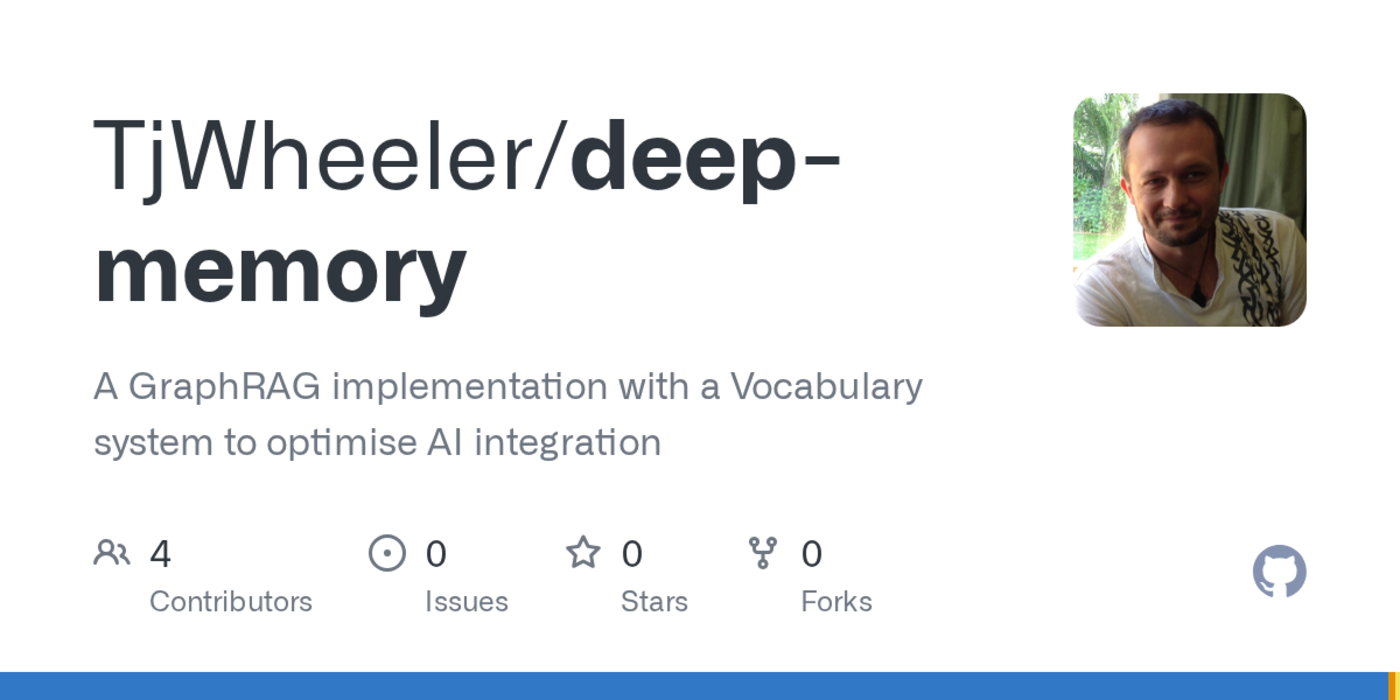 show hn deep memory vocabularydriven graph memory for ai agents