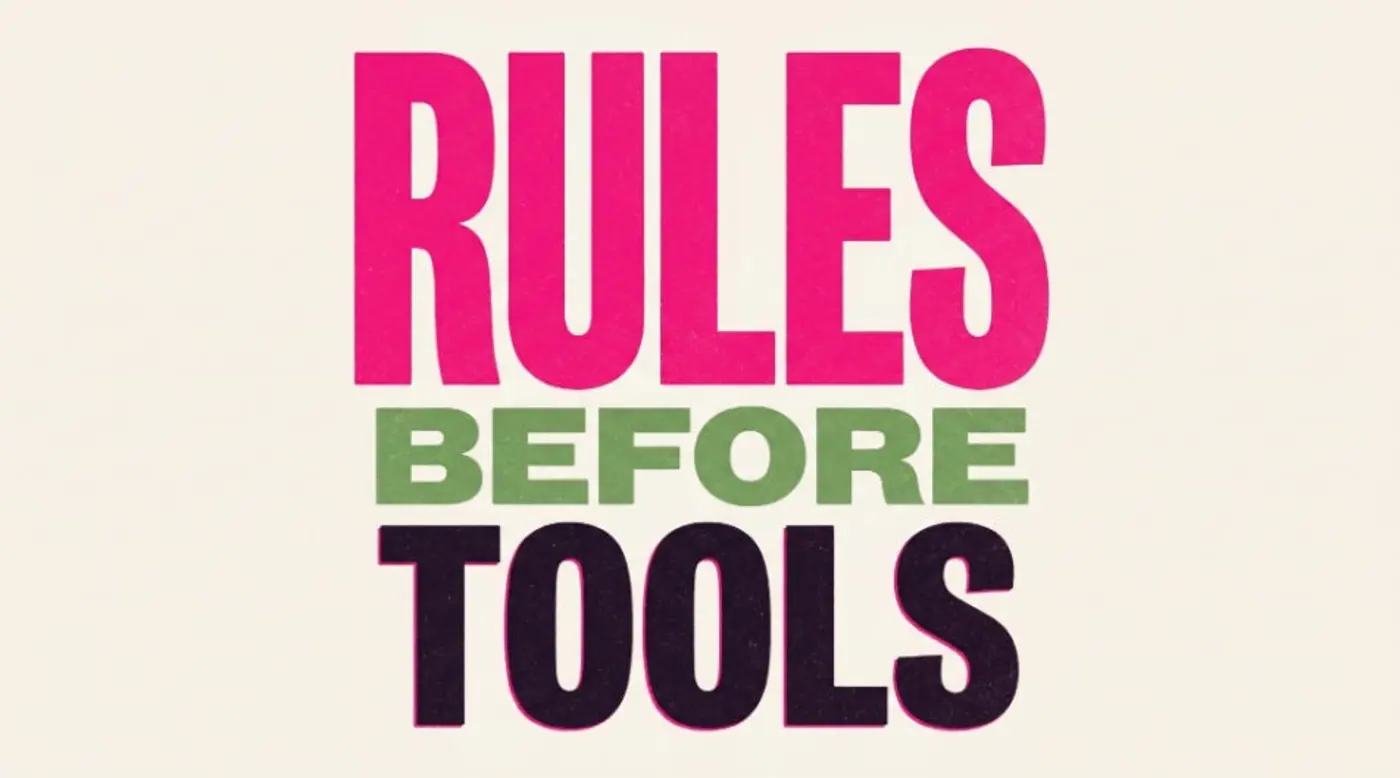 rules before tools in critical infrastructure
