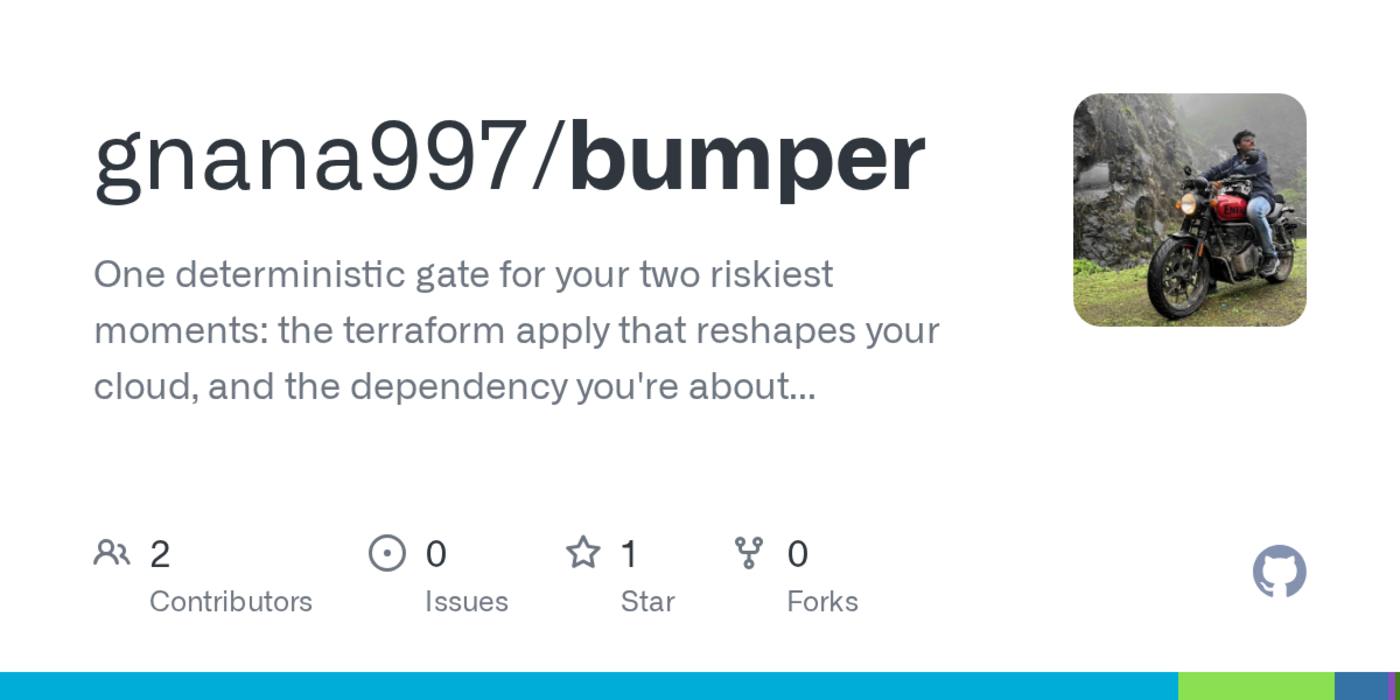 show hn bumper block a destructive terraform apply or a malicious dependency