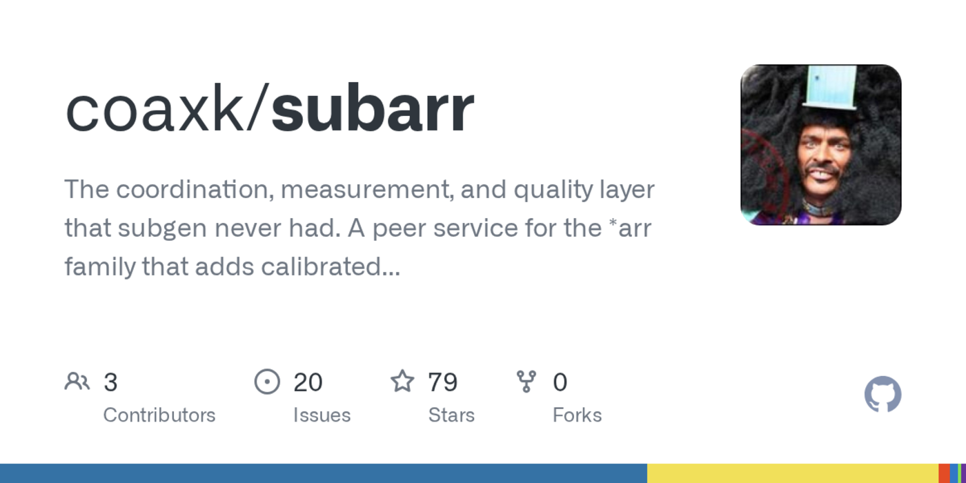 subarr a queue and coverage gui for the subgenbazarr subtitle stack