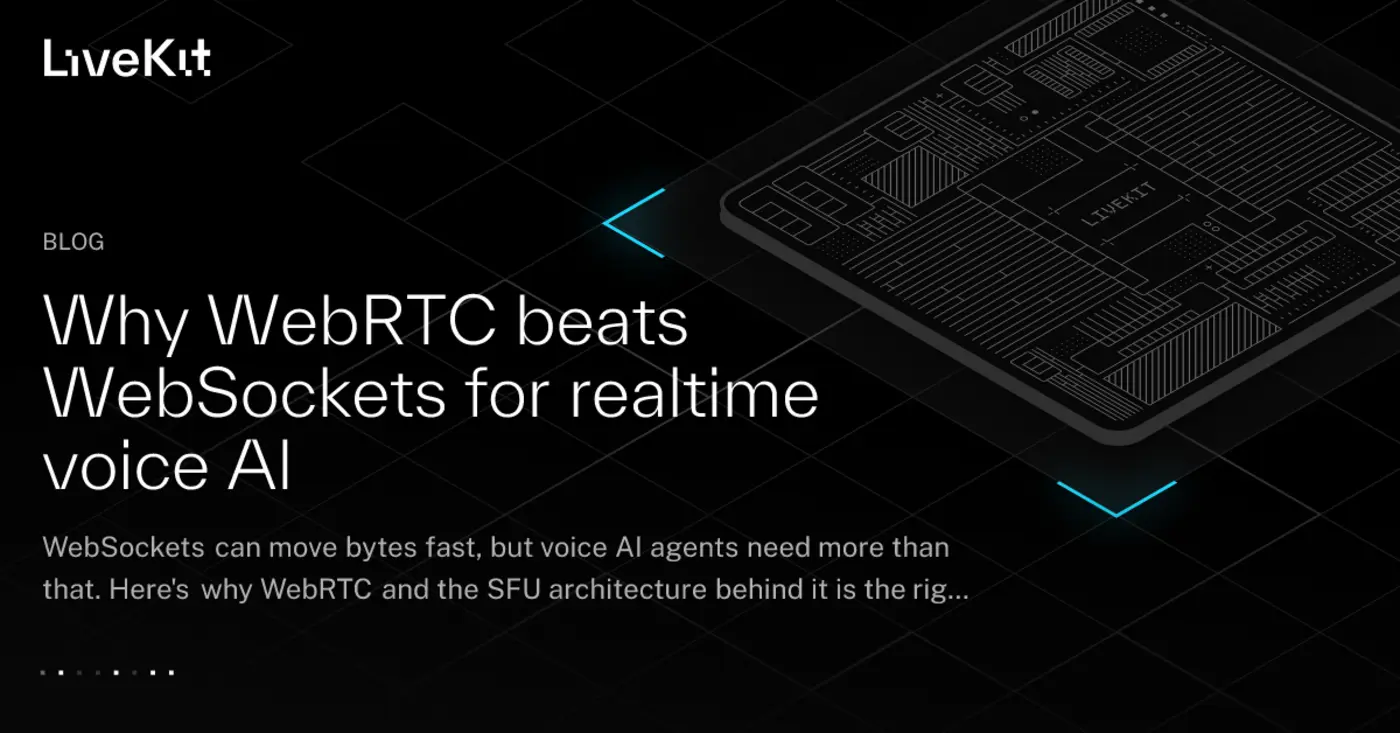 why webrtc beats websockets for realtime voice ai