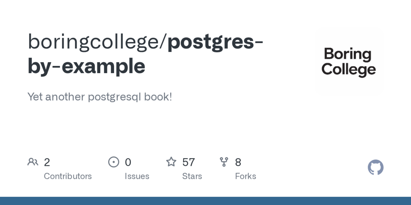 postgres by example
