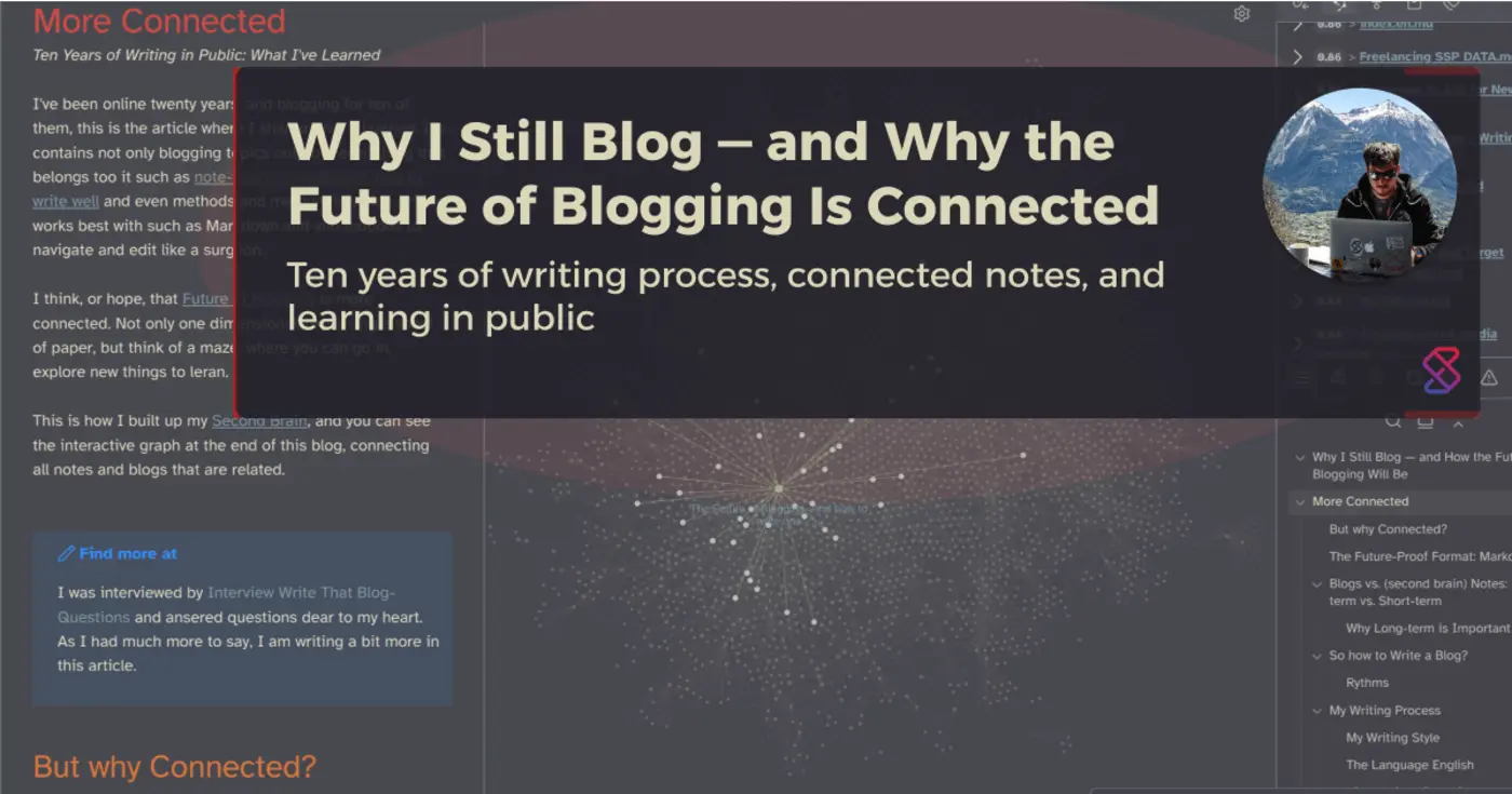 connected notes and writing from curiosity turned a hobby into a career