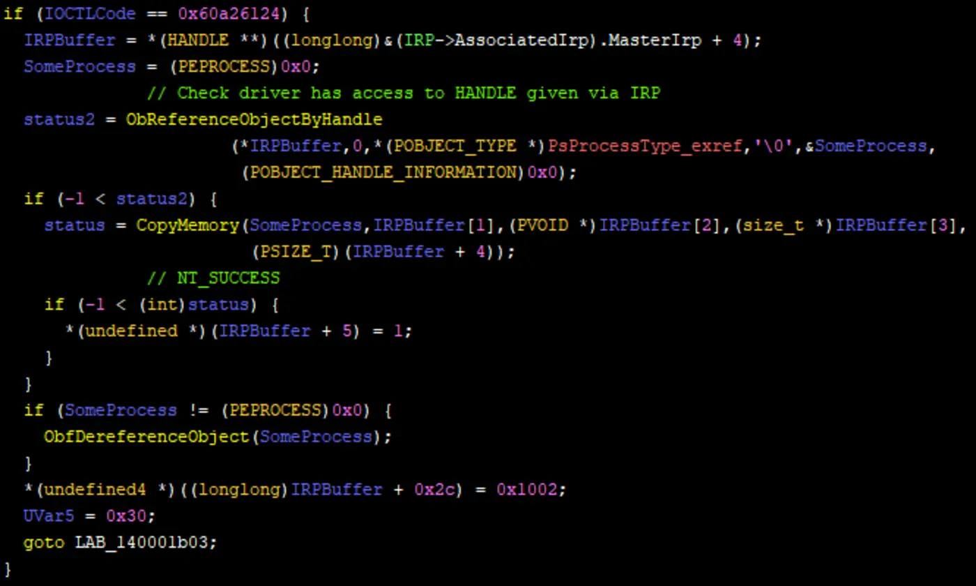preliminary analysis of aur malware