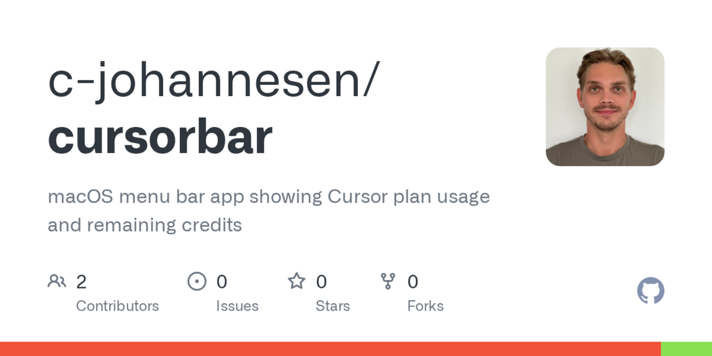cursorbar keep an eye on spending and agent statusx27 in your macos menubar