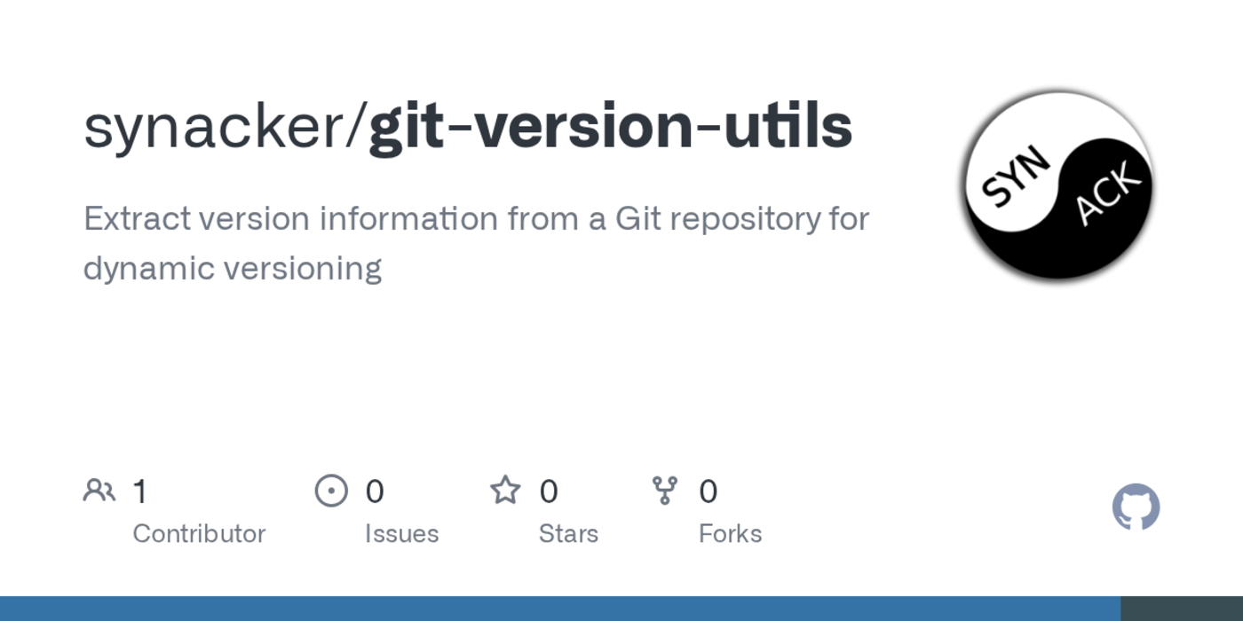 extract version information from a git repository for dynamic versioning