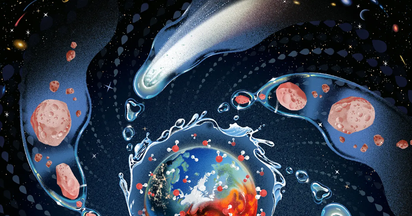 where did earth get its oceans maybe it made them itself