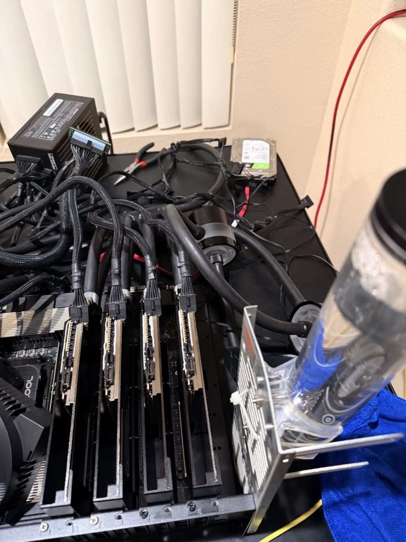 4 rtx pro 6000 blackwell on water and the one card that wouldnx27t behave